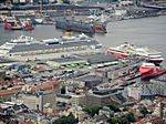 Bergen, Haventerminal - die Fjordline fährt bis Hirtshals