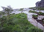 Weg zum Preikestolen, jetzt nur noch an der Wand lang...